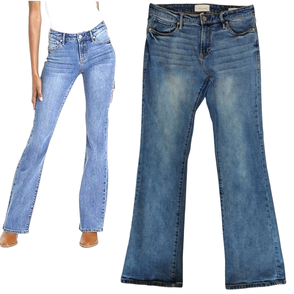 Dear John Jaxtyn Bootcut High Rise Medium Wash Jeans Sz 30